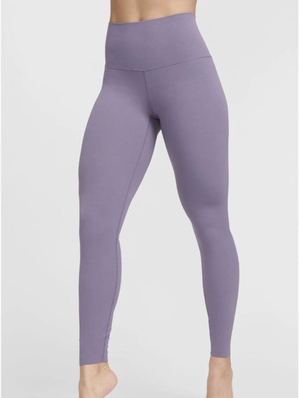 Nike Zenvy Gentle-Support High-Waisted 7/8 Leggings Purple - Size Large